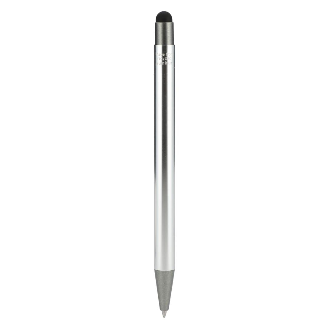 Recycled aluminum gel ballpoint stylus Black miniatura 13