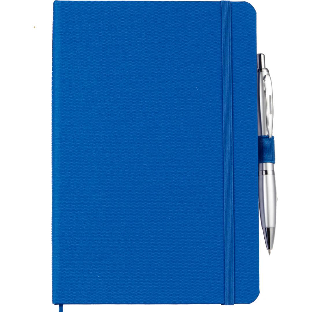 Fsc® 5.5 x 8.5 recycled marine bound journal Blue front
