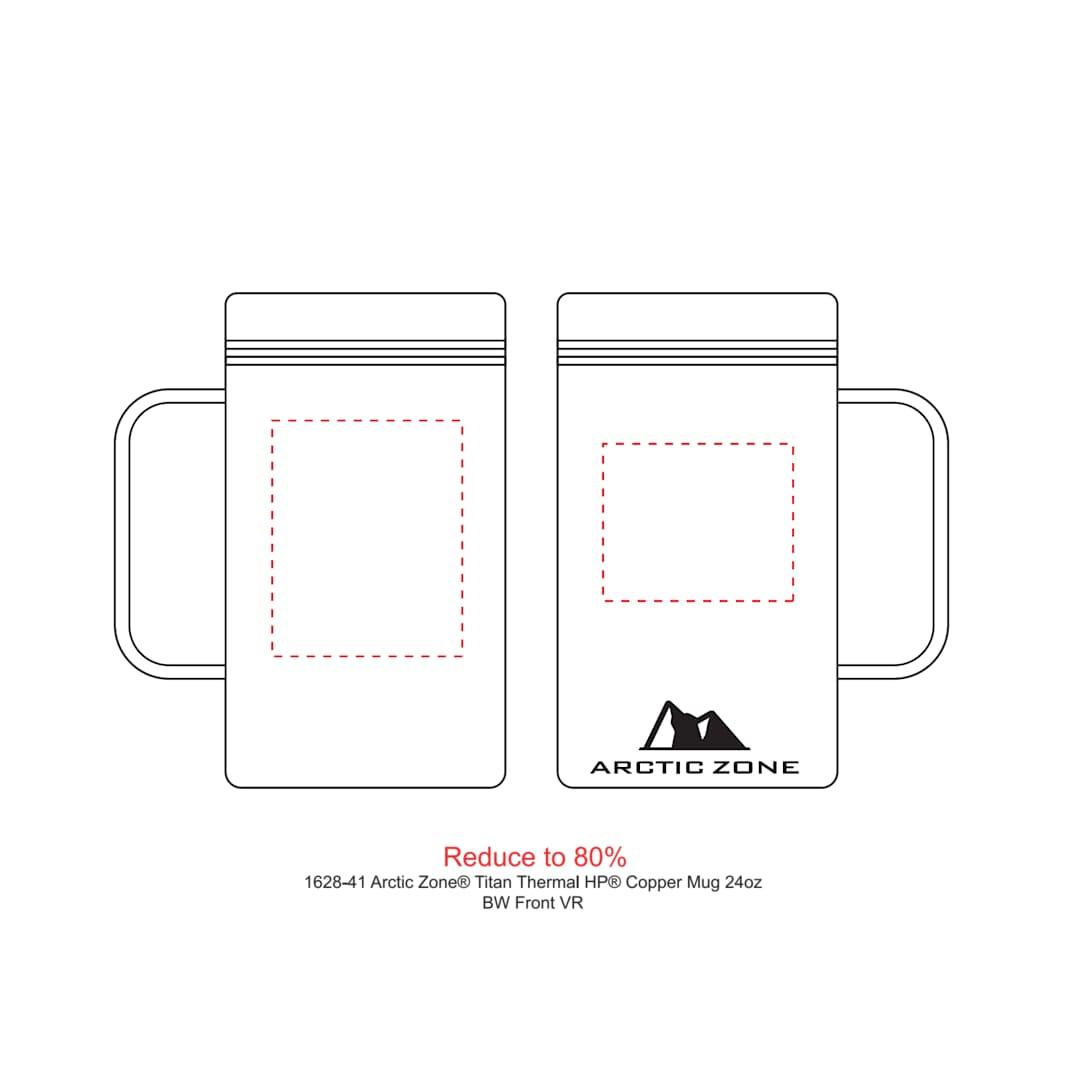 Arctic zone® titan thermal hp® copper mug 24oz Grey front