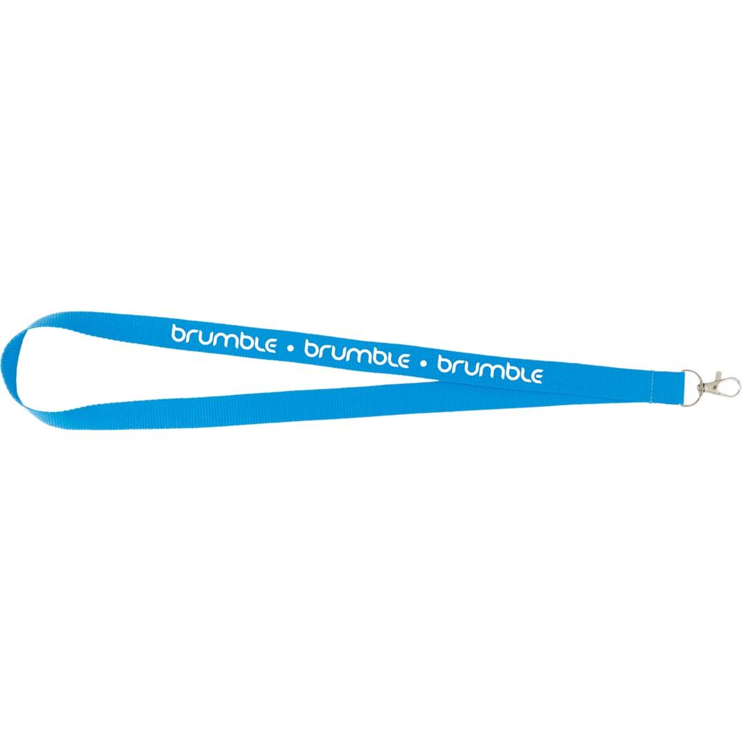 Neon recycled lanyard Blue miniatura 5