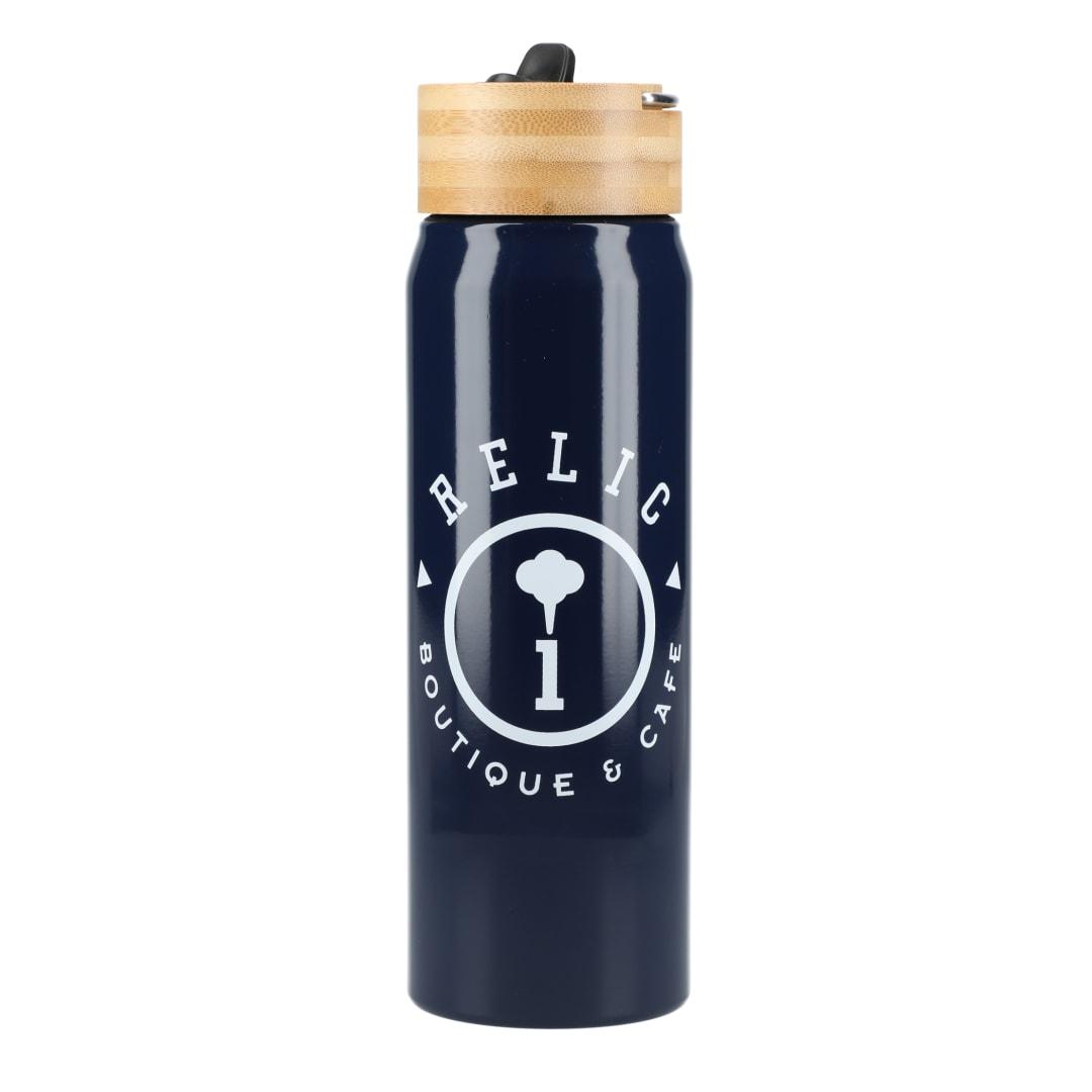 Billy 26oz aluminum bottle w/ fsc® bamboo lid Black miniatura 27
