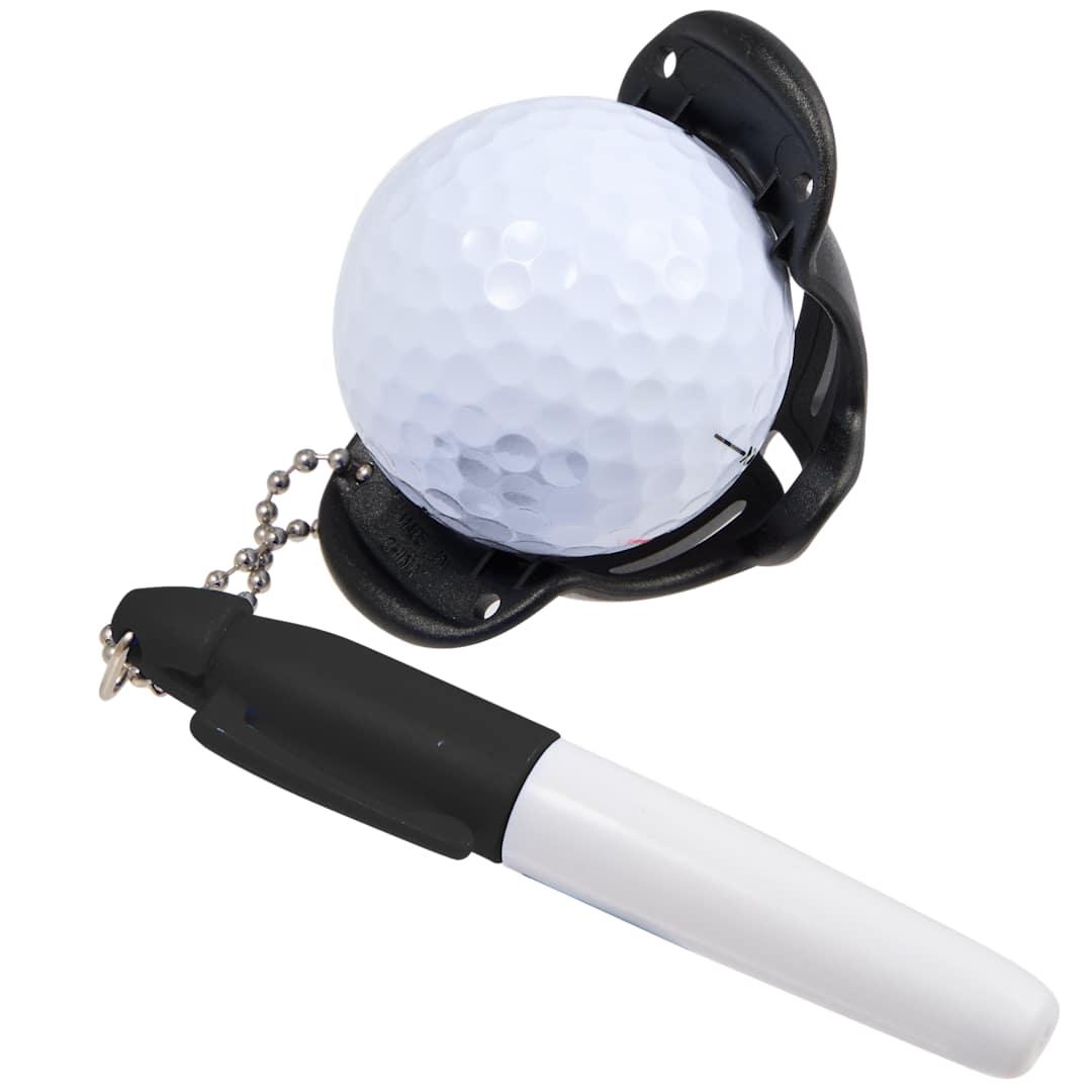 Golf ball stencil with marker Black miniatura 8