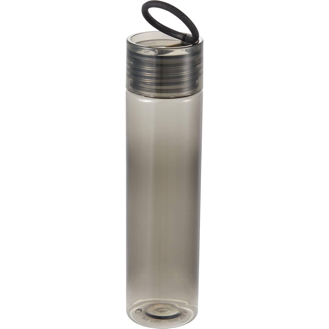 Skinny mini recycled rpet bottle 10oz Black front