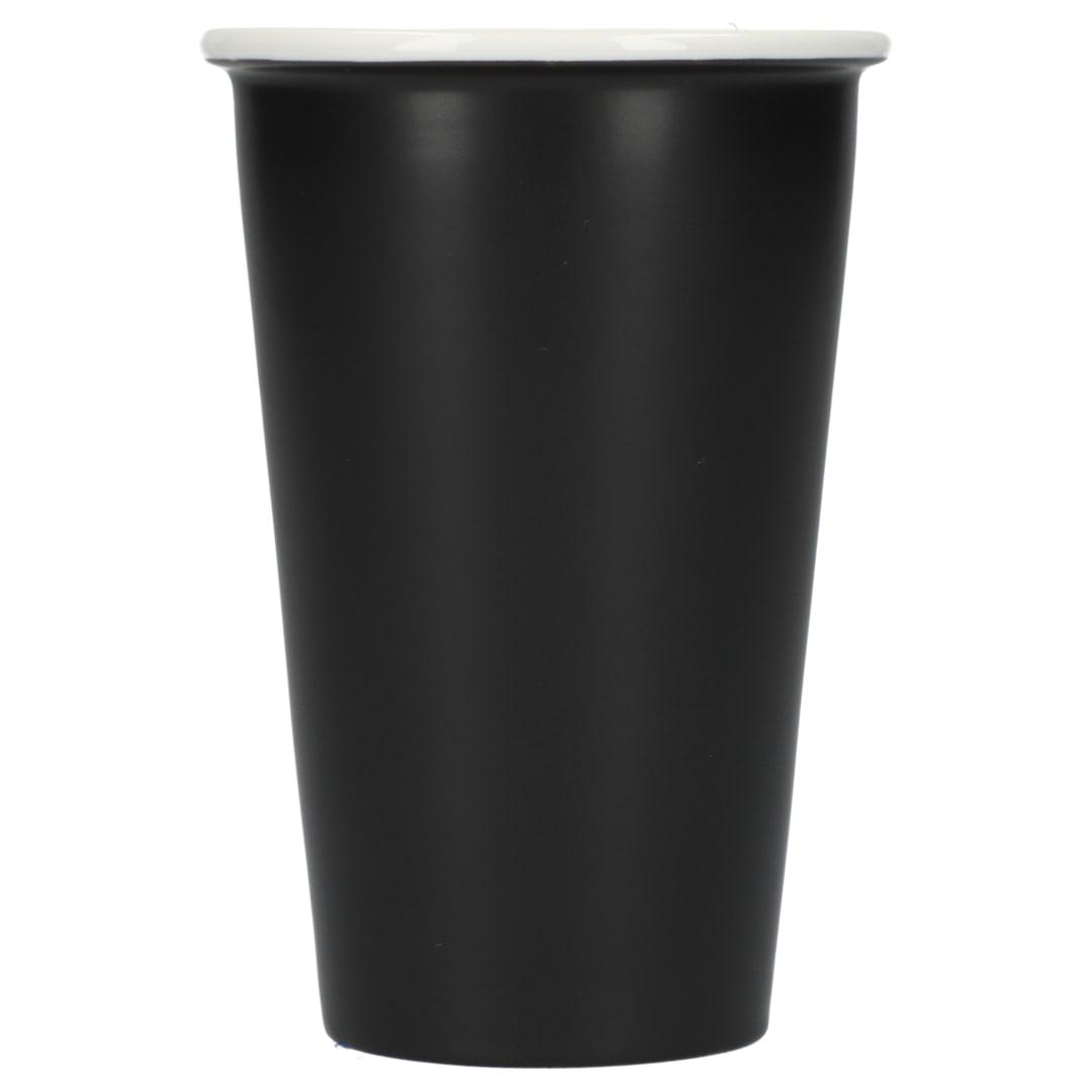Im not a paper cup 10oz ceramic tumbler Black miniatura 4