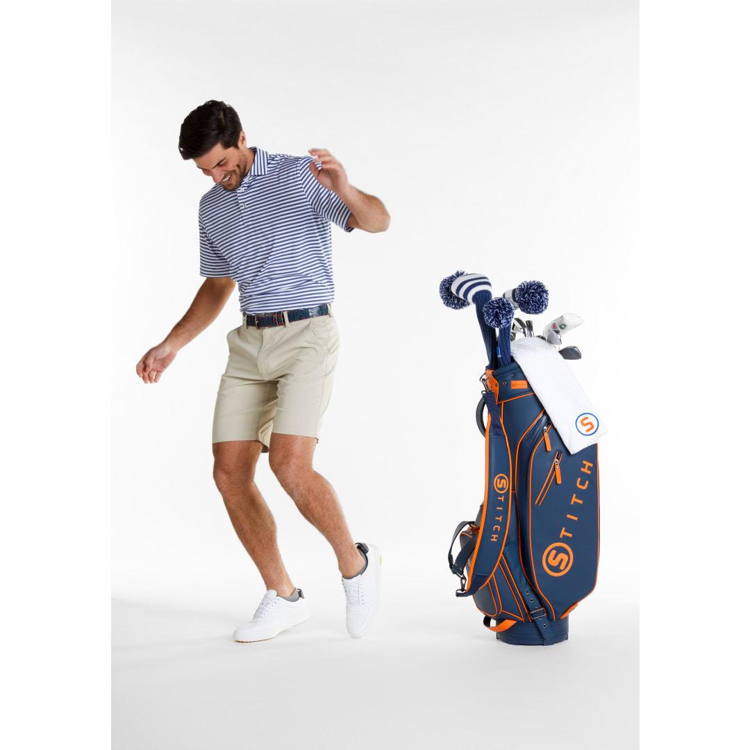 Stitch® club stripe polo shirt - mens Blue miniatura 17