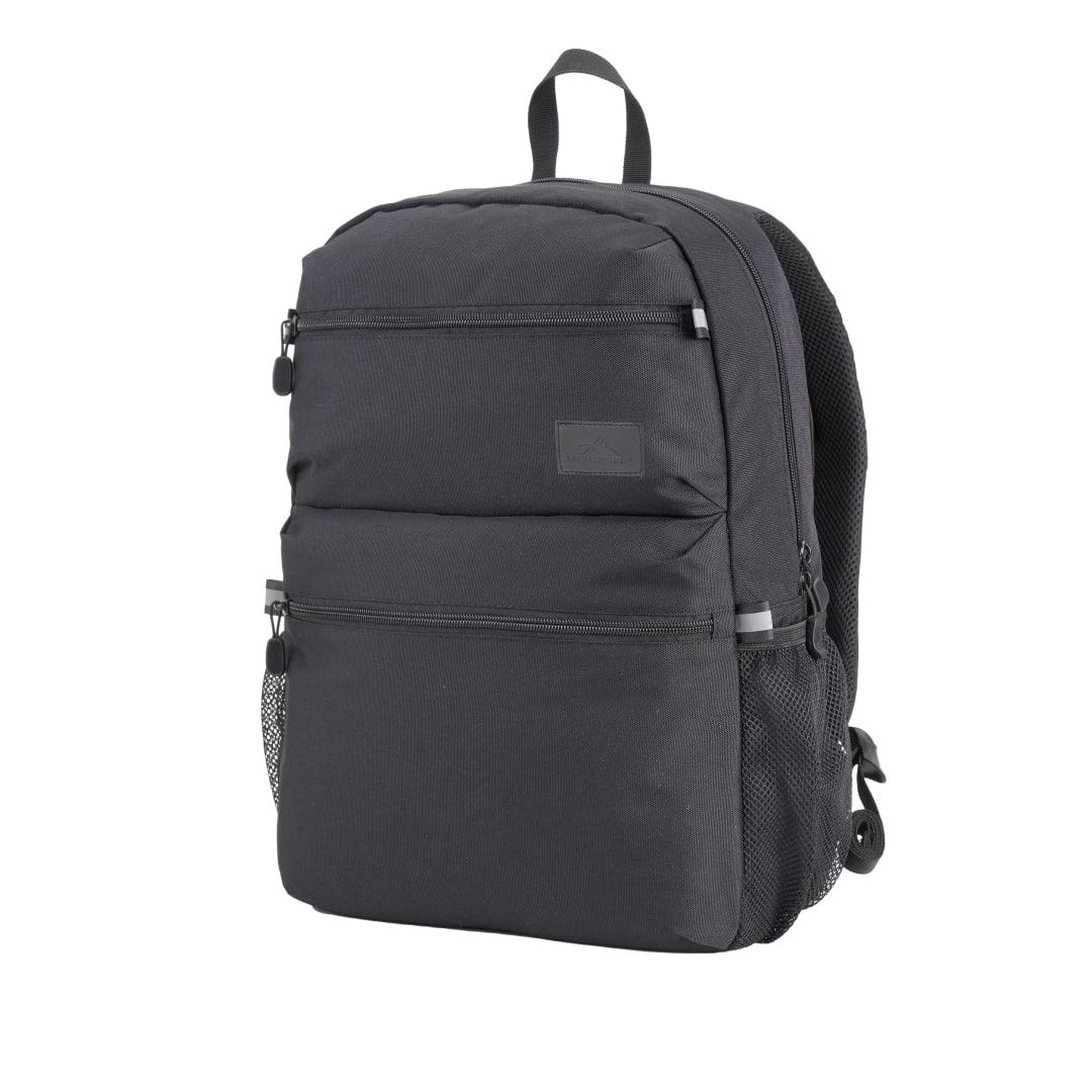 High sierra recycled inhabit 15 laptop backpack Navy Blue front