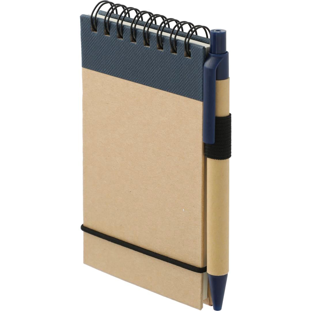 Fsc® mix 5 x 3 recycled jotter with pen Natural miniatura 10