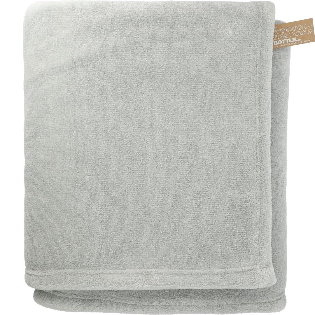 Recycled pet oversized coral fleece blanket Grey miniatura 4