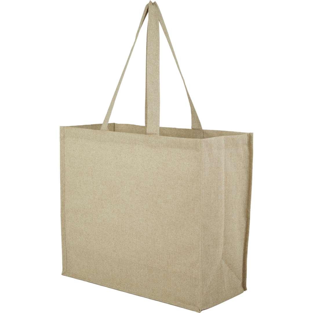 4Oz recycled cotton shopper tote with laminated Grey miniatura 10