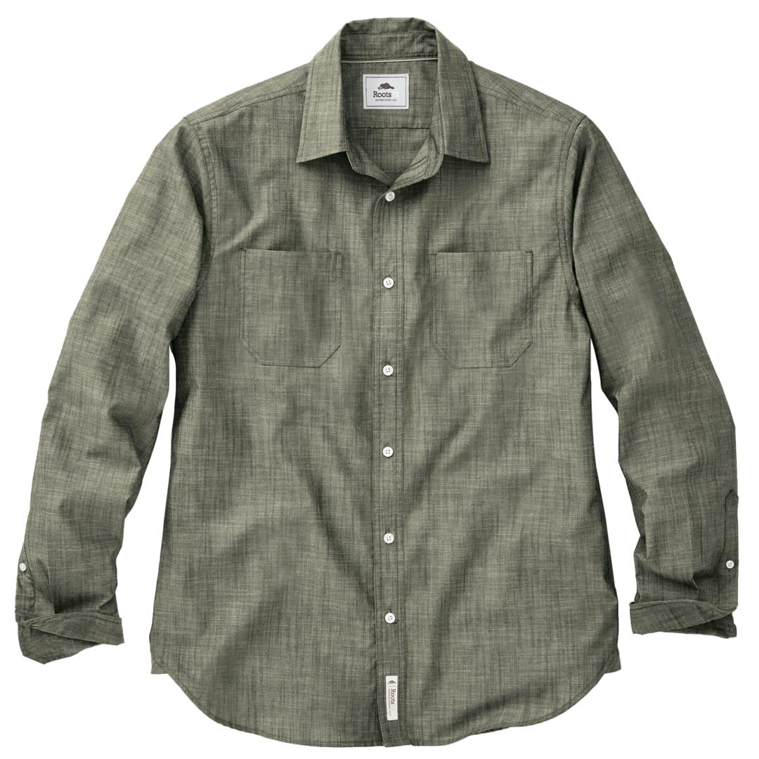 Mens clearwater roots73 ls shirt Blue miniatura 12