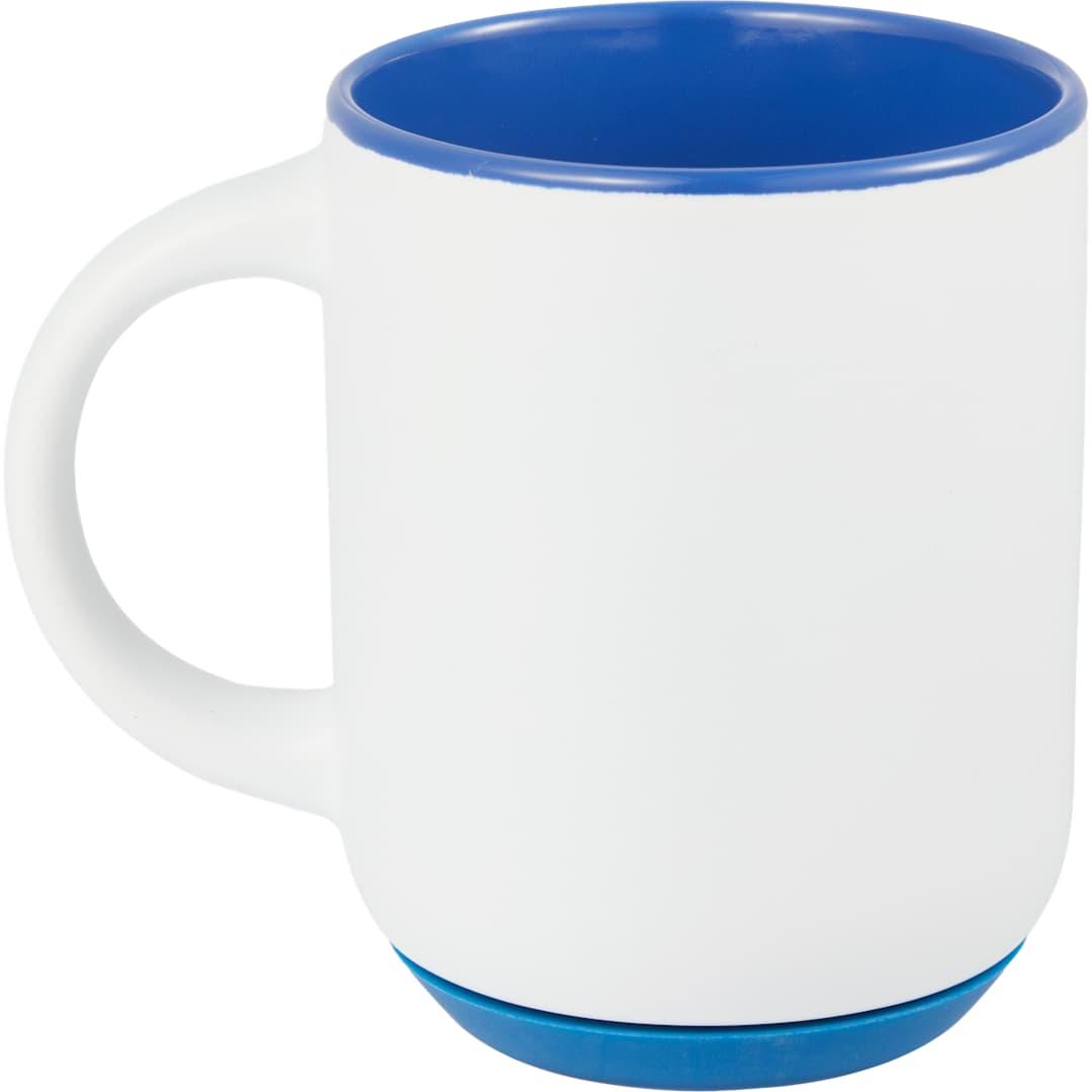 Isaac ceramic mug w/ rubber bottom 14oz White thumbnail 11
