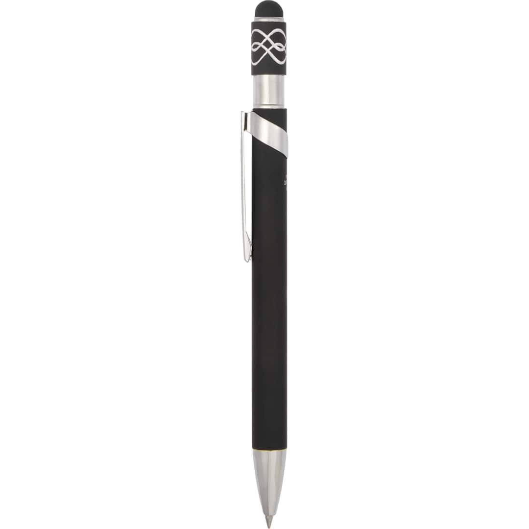 Simple fidget recycled stylus gel pen Black thumbnail 2