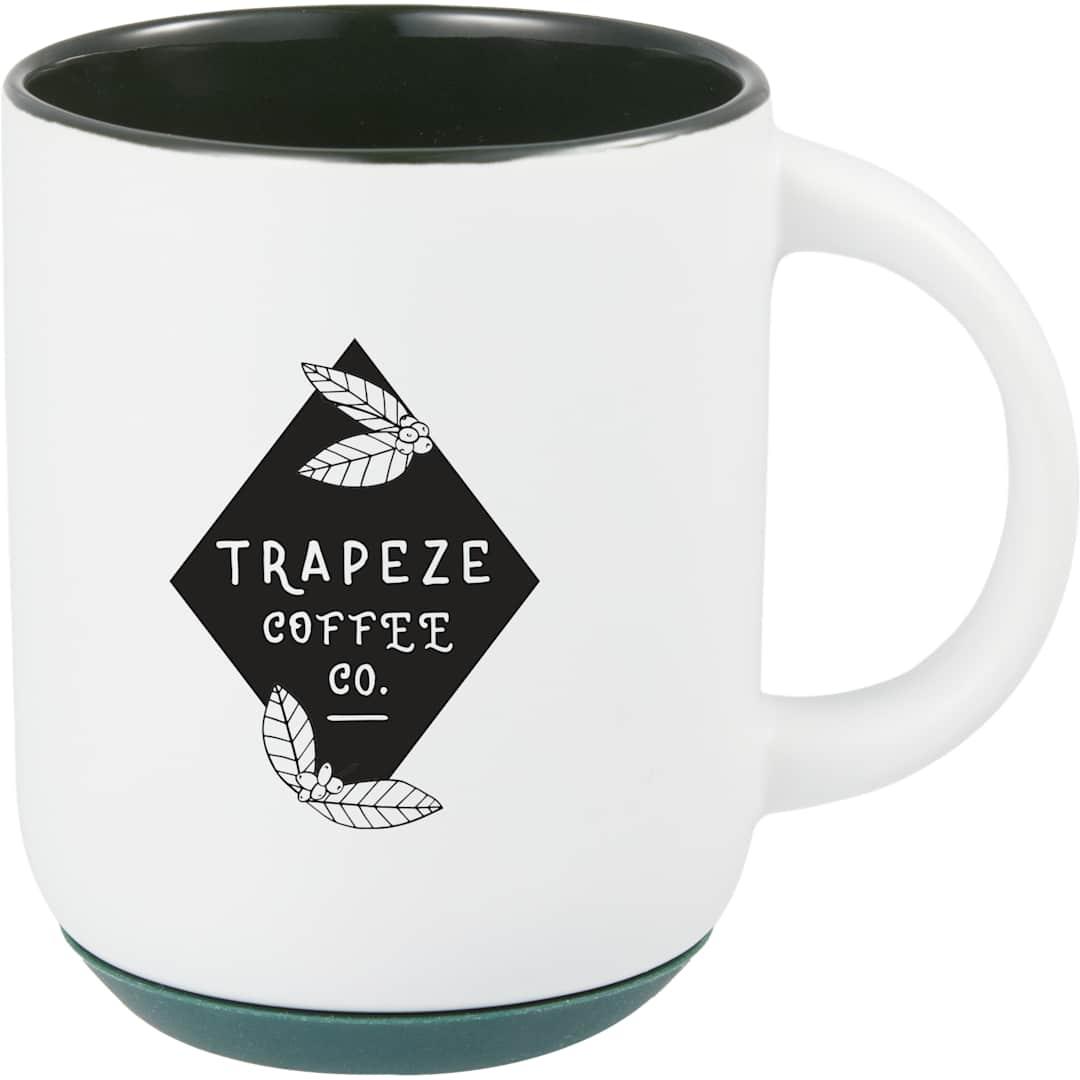 Isaac ceramic mug w/ rubber bottom 14oz White thumbnail 21