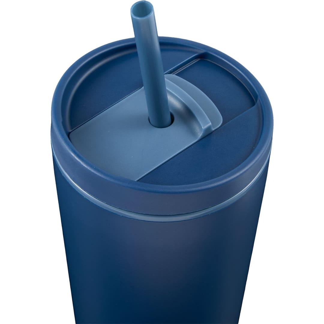 Santino recycled tumbler w/ dual function lid 16oz Black miniatura 35