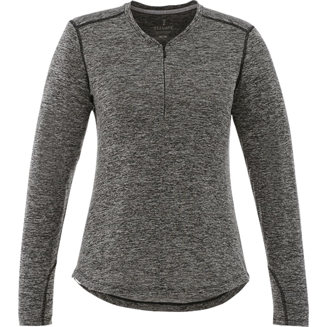 Womens quadra long sleeve top Red miniatura 13