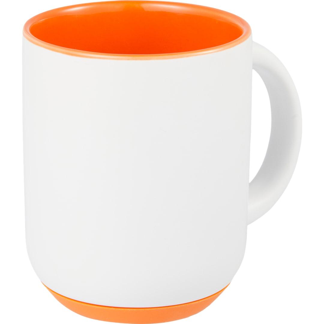 Isaac ceramic mug w/ rubber bottom 14oz White thumbnail 24