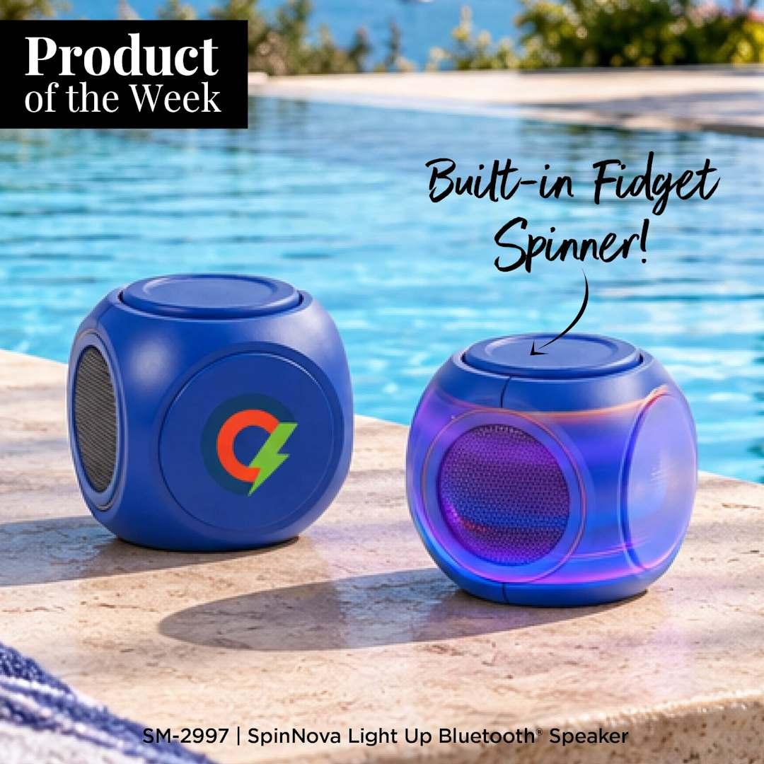 Spinnova bluetooth speaker with lights Black miniatura 3