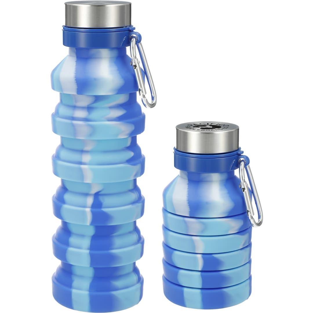 Zigoo silicone collapsible bottle 18oz - tie dye Sky Blue miniatura 7