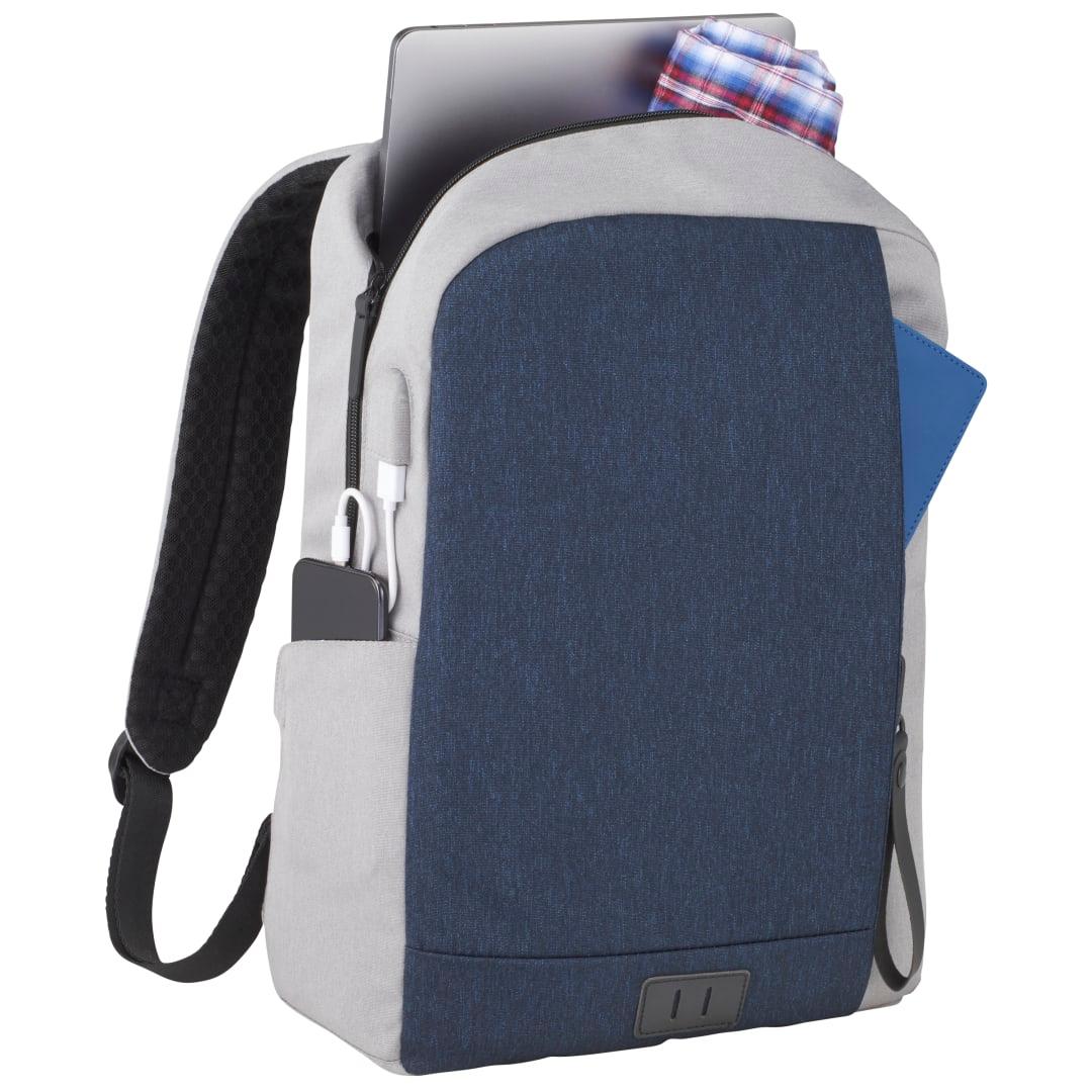 Nbn whitby slim 15 computer backpack w/ usb port Navy Blue miniatura 14