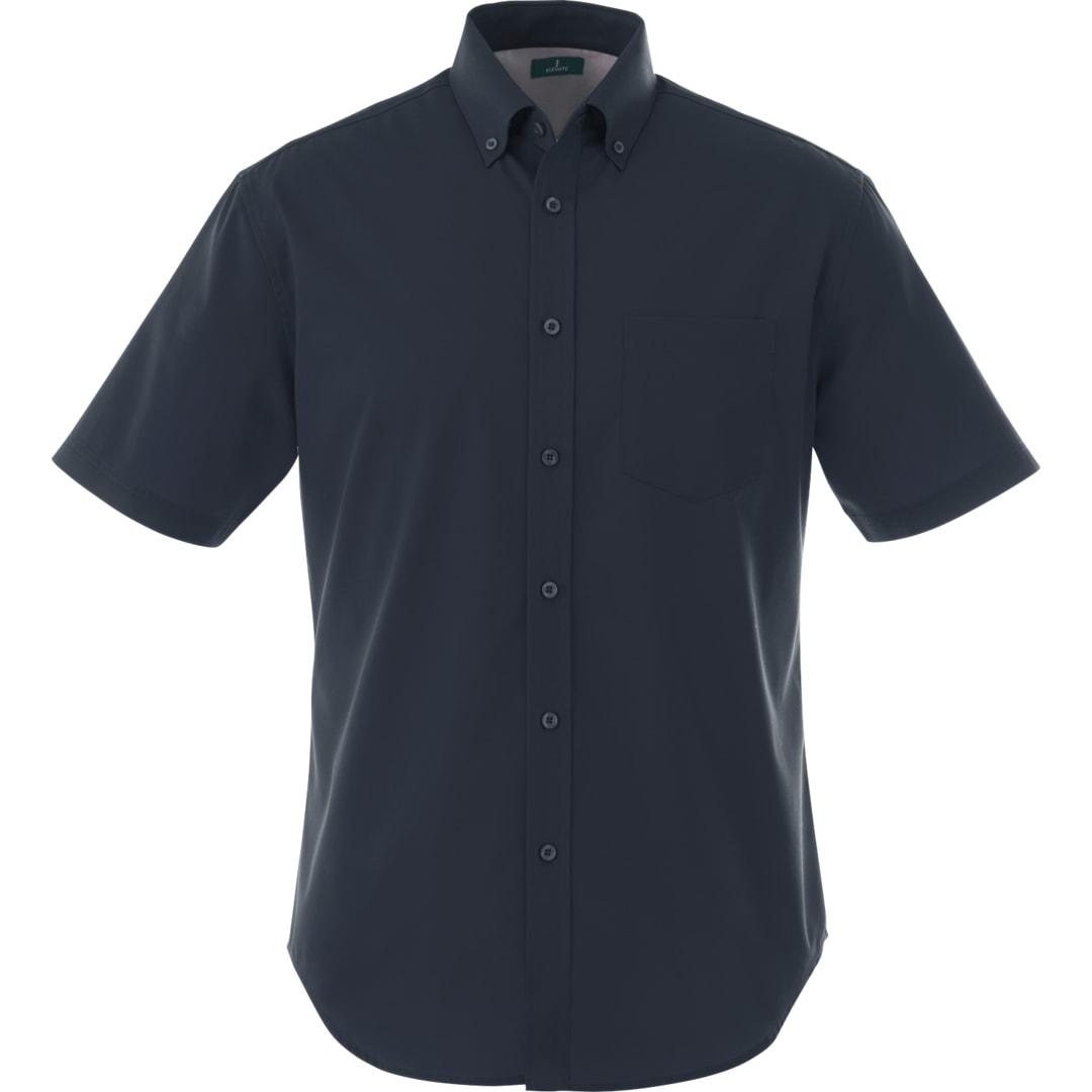 Mens stirling short sleeve shirt tall Black miniatura 7