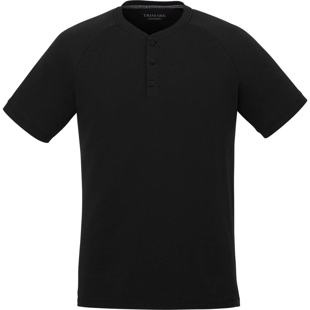 Mens somoto eco short sleeve henley Navy Blue miniatura 16