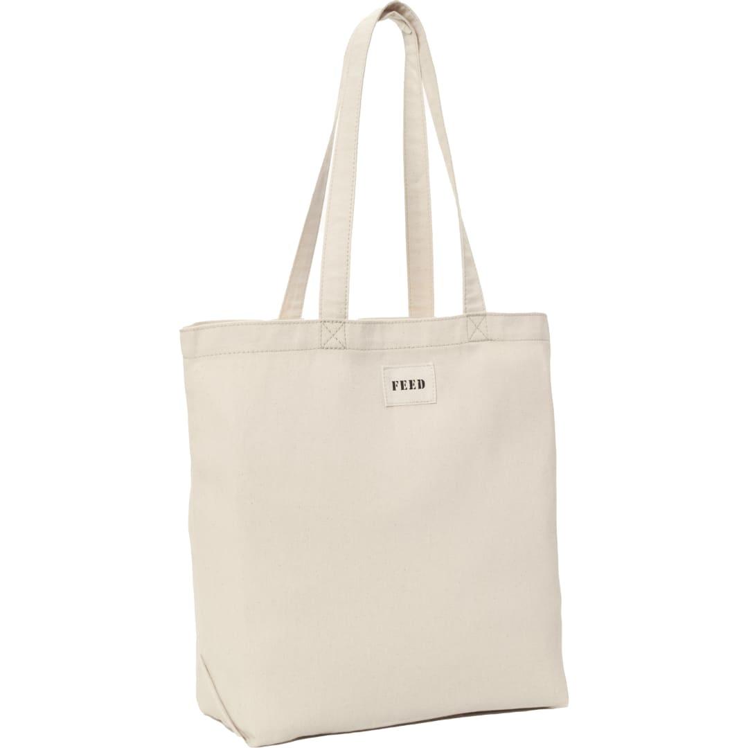 Feed organic cotton shopper tote Natural miniatura 6