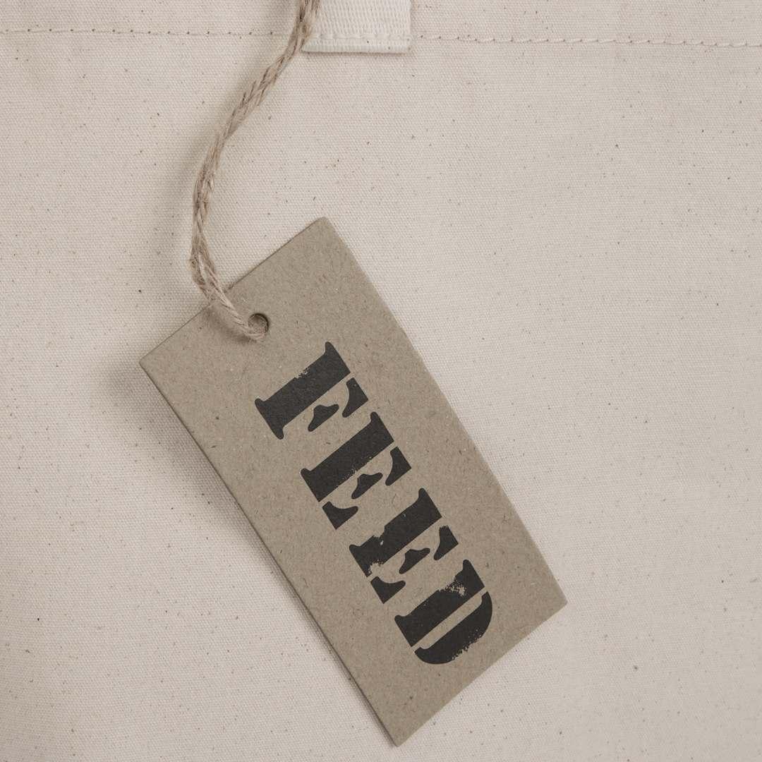 Feed organic cotton shopper tote Natural miniatura 4
