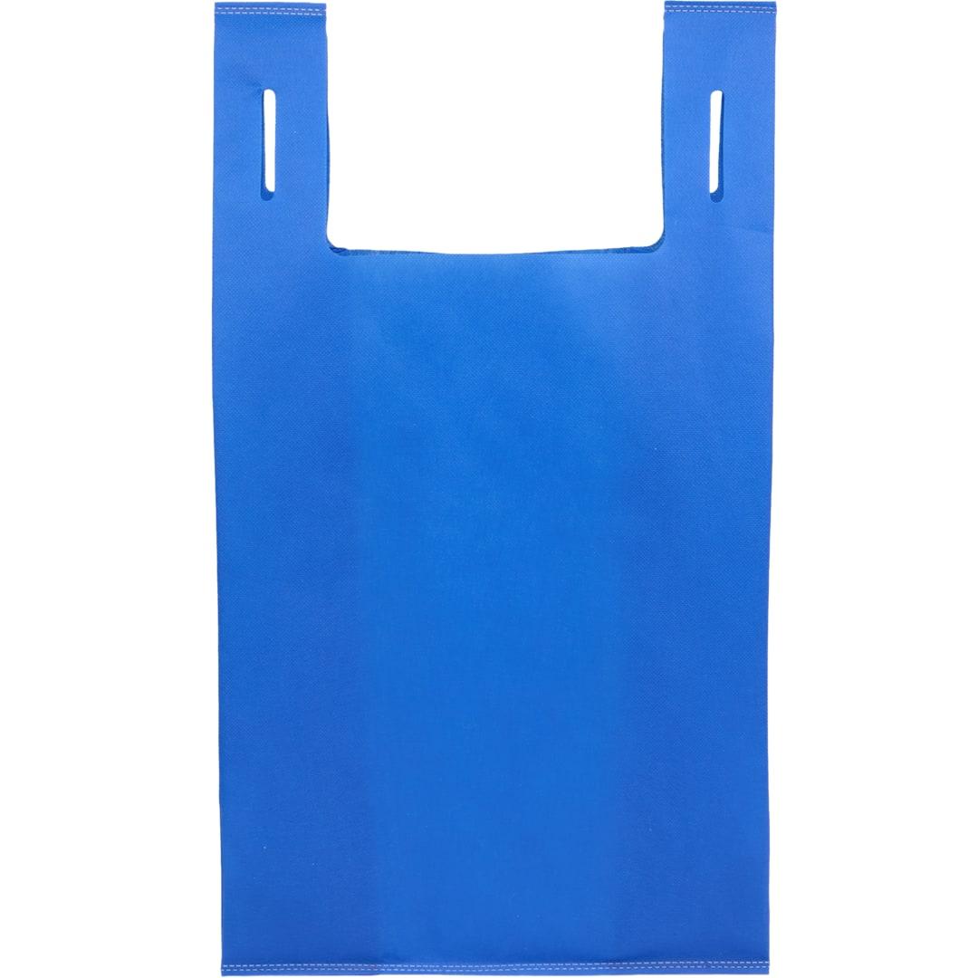 Recycled non-woven t-shirt tote Black miniatura 10