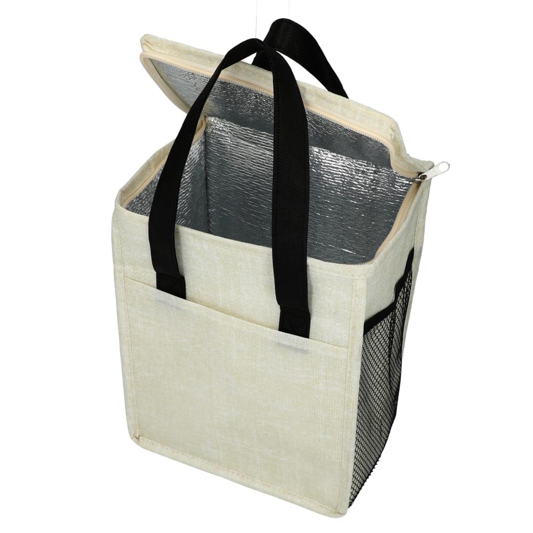 Ares recycled non-woven 12 can cooler Black miniatura 5