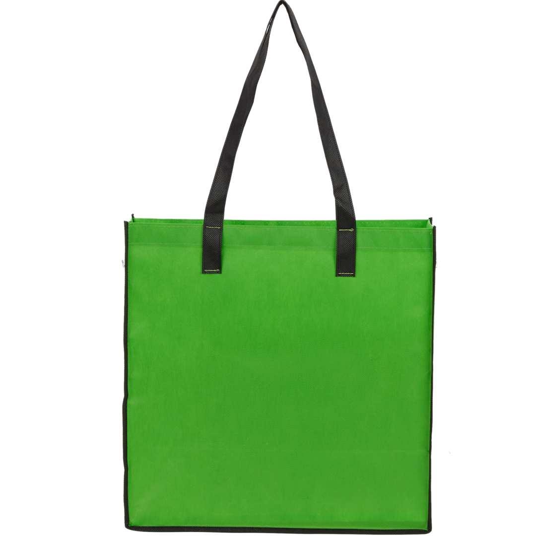 Radius recycled non-woven tote Black miniatura 10