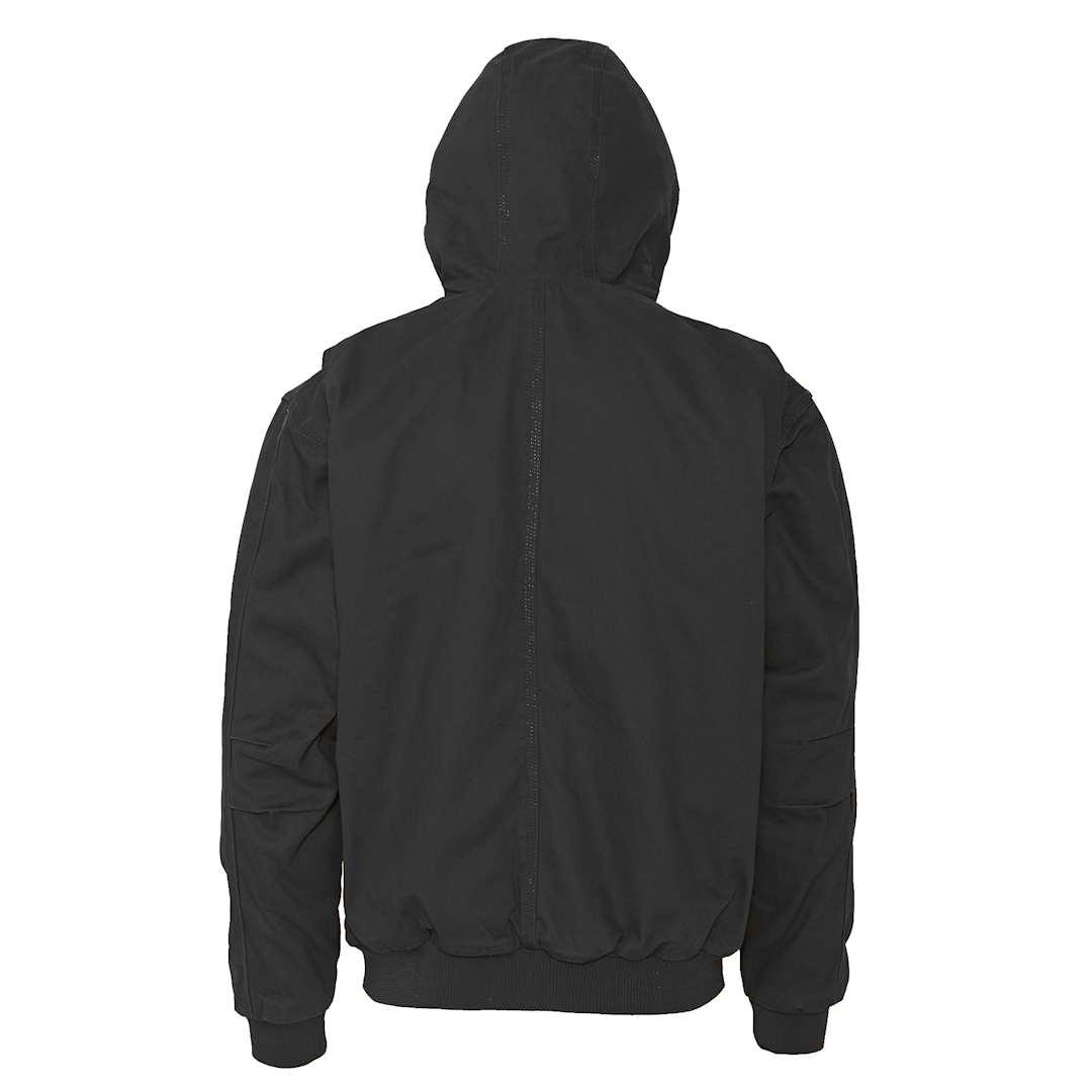 Berne heartland washed duck hooded work jacket Black miniatura 12