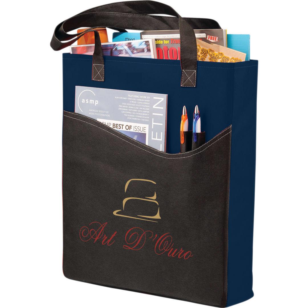 Rivers pocket non-woven convention tote Green miniatura 10