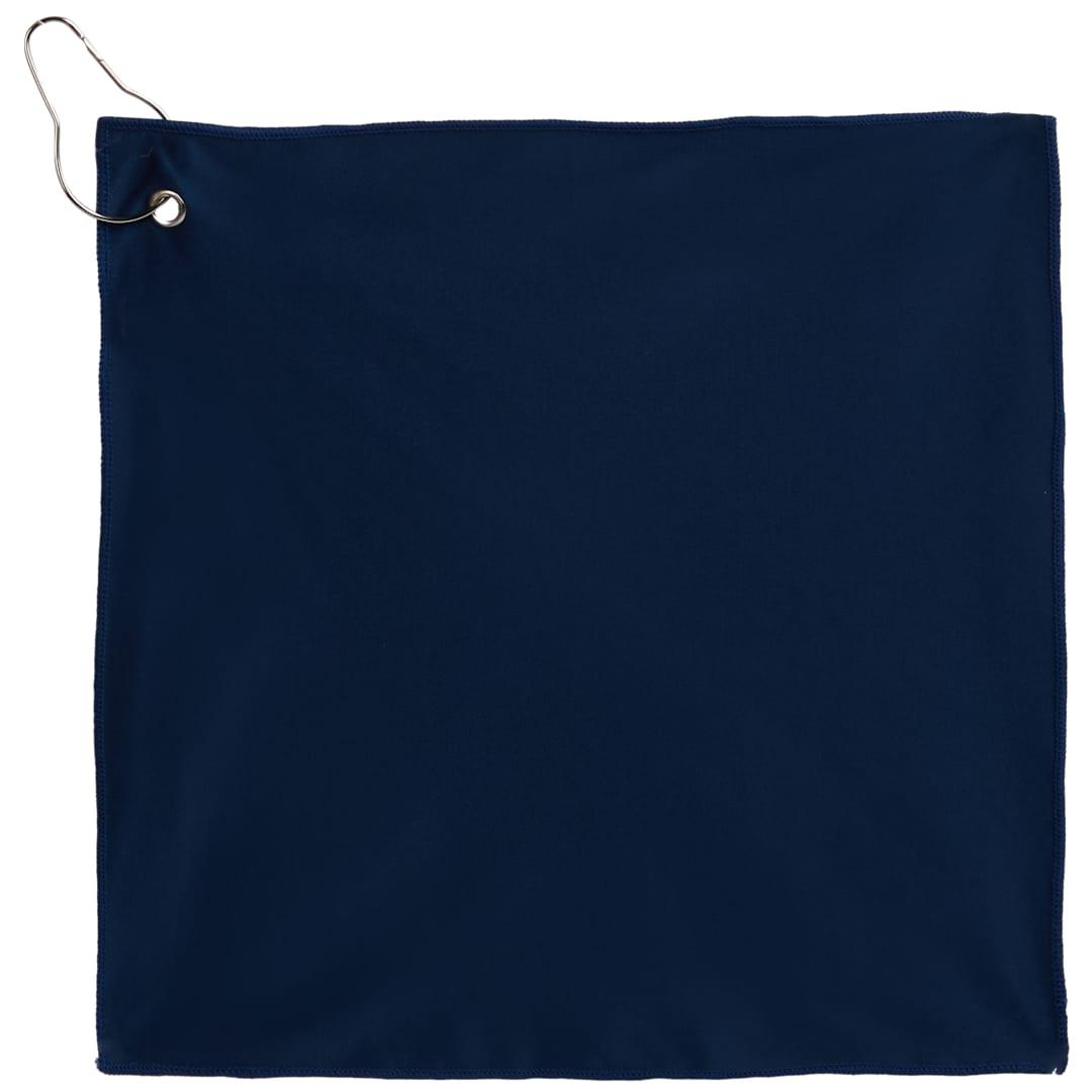 12 X 12 recycled 200g microfiber towel Navy Blue miniatura 5