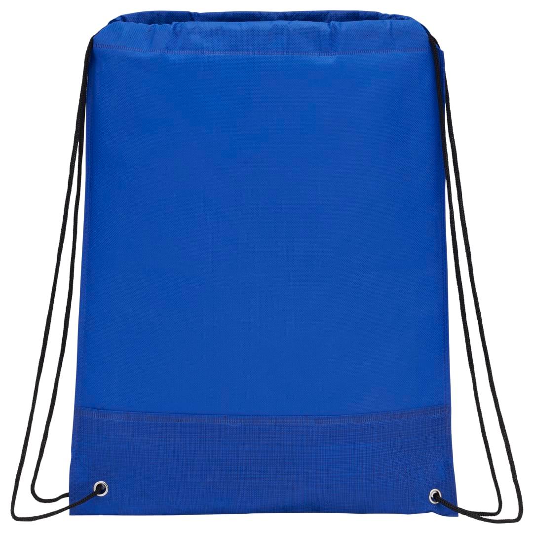 Crossweave heat sealed drawstring bag Black miniatura 7
