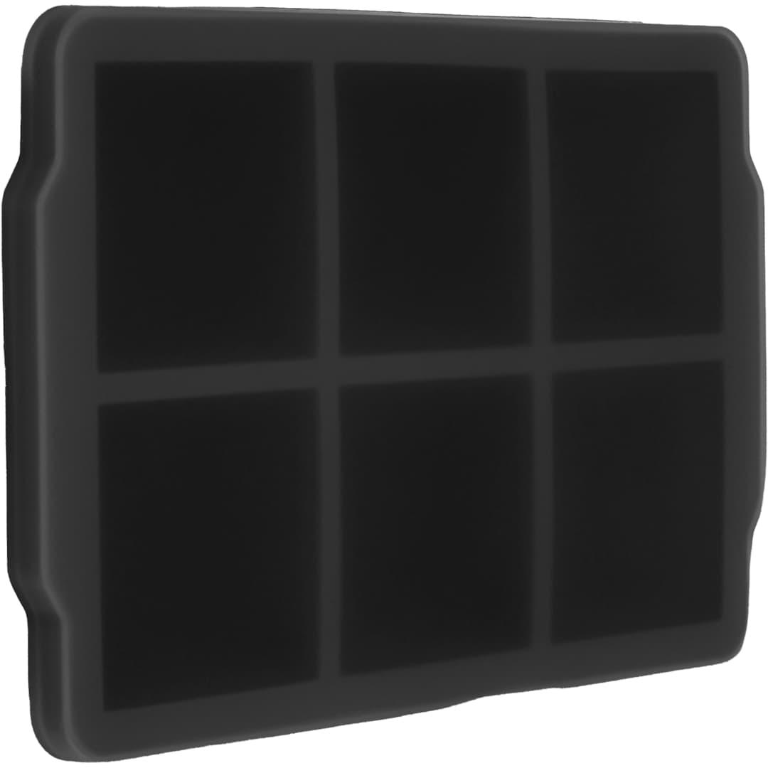 Silicone ice cube tray w/ lid Black miniatura 3