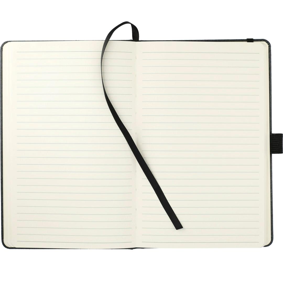 Fsc® mix 5.5 x 8.5 recycled leather bound journa Natural front