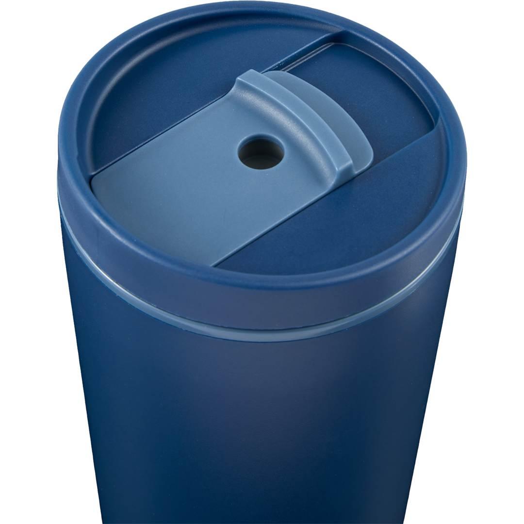 Santino recycled tumbler w/ dual function lid 16oz Black miniatura 36