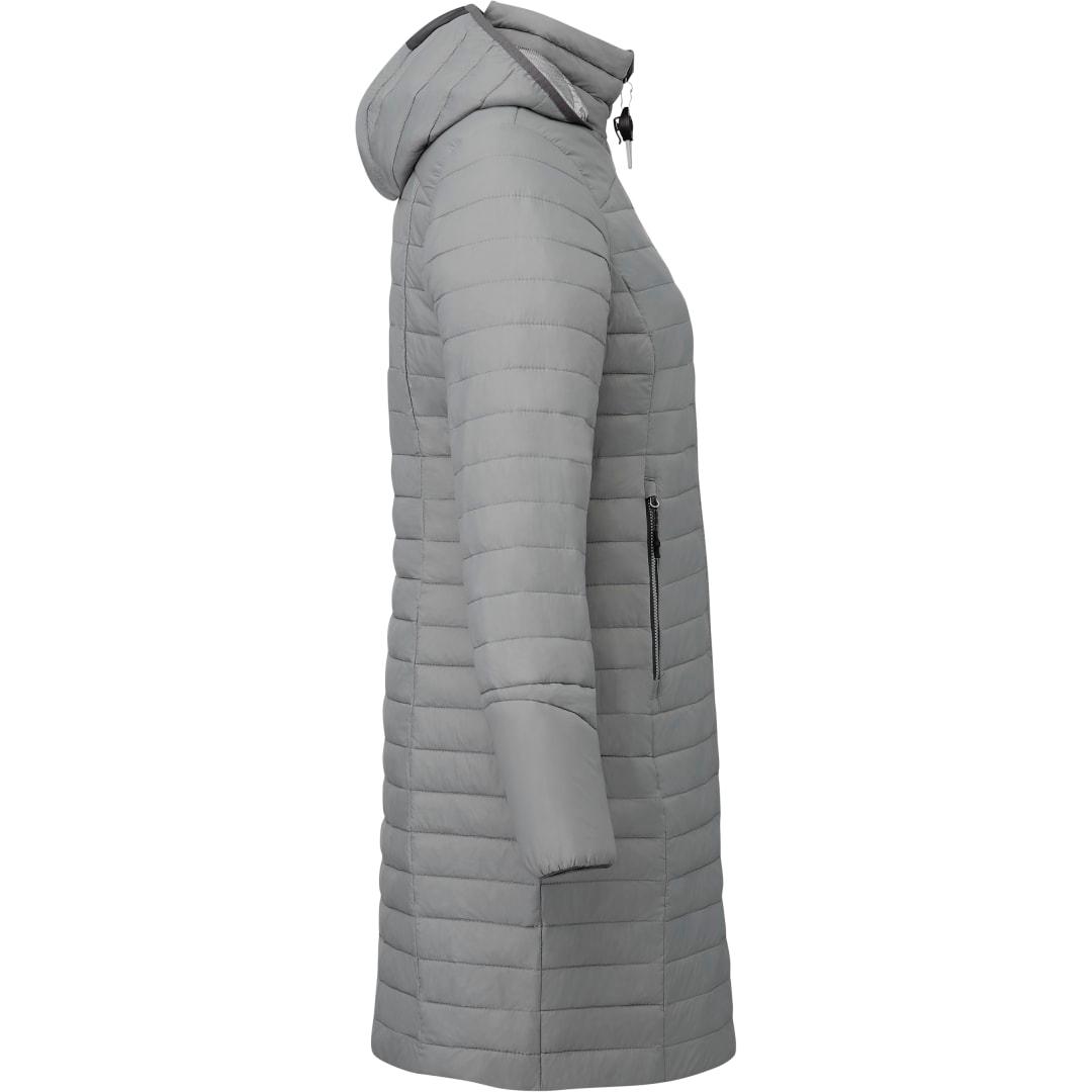 Womens silverton long packable insulated jacket Navy Blue miniatura 10