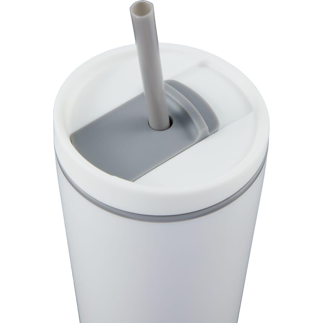 Santino recycled tumbler w/ dual function lid 16oz Black miniatura 55