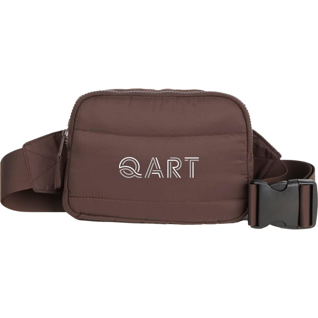 Puffer recycled fanny pack Brown miniatura 3