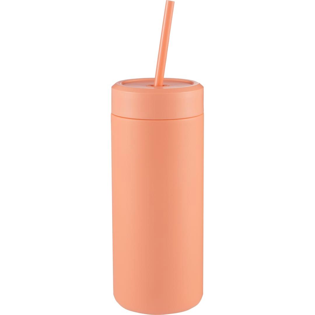 Sol tonal straw tumbler 20oz Grey front