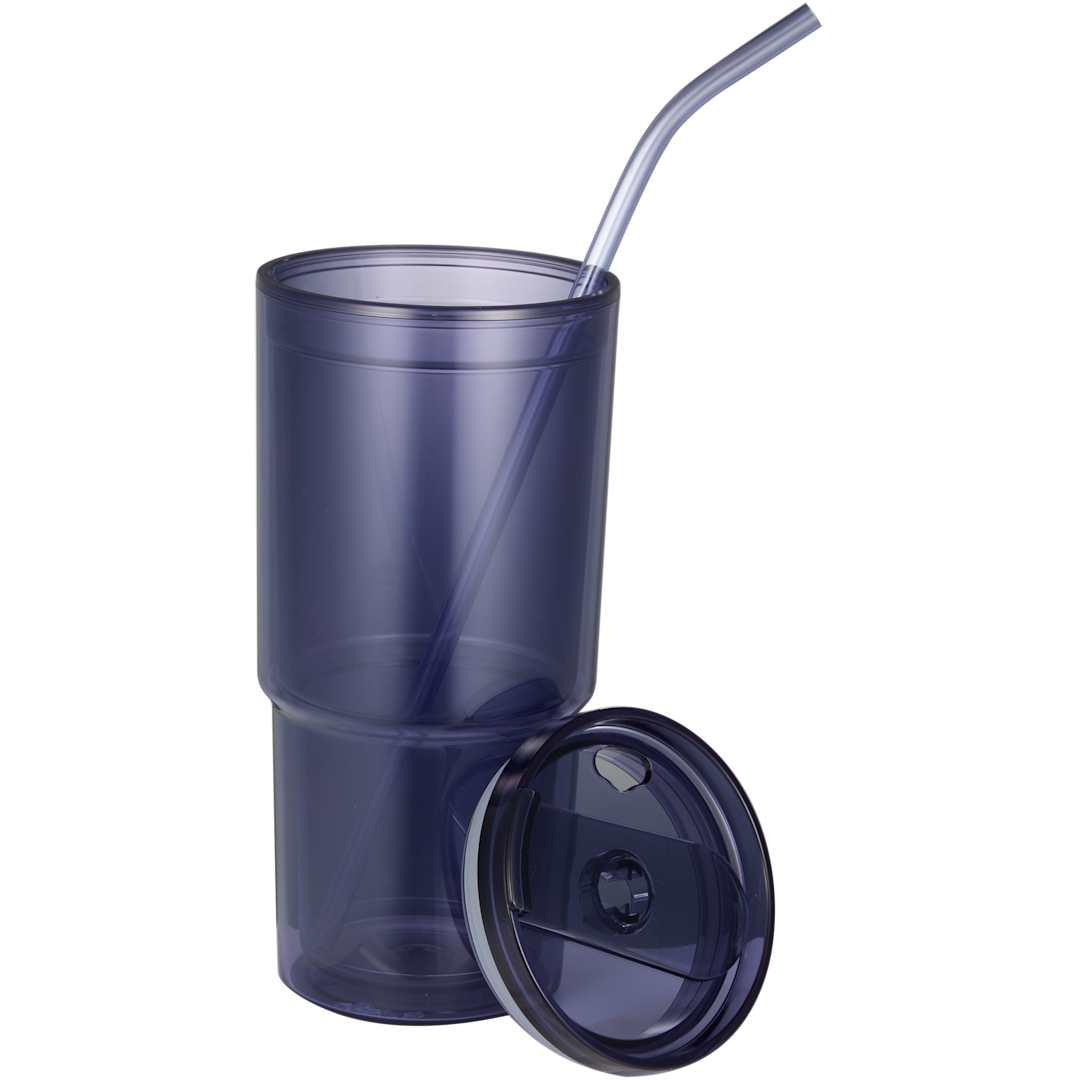 Mia recycled acrylic tumbler 24oz Clear miniatura 6