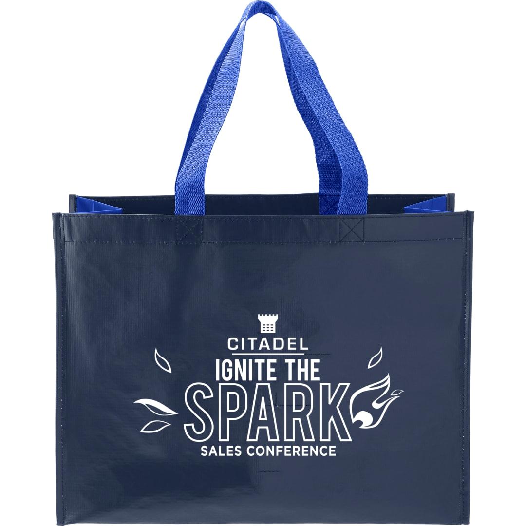Rpet laminated matte shopper tote Black miniatura 19