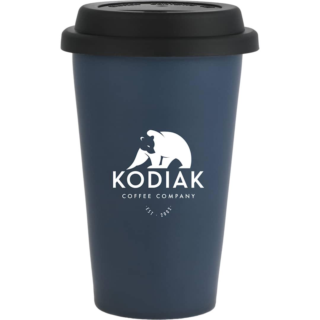 Im not a paper cup 10oz ceramic tumbler w/ lid Black miniatura 11