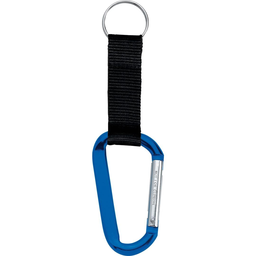 Large carabiner key ring Red front