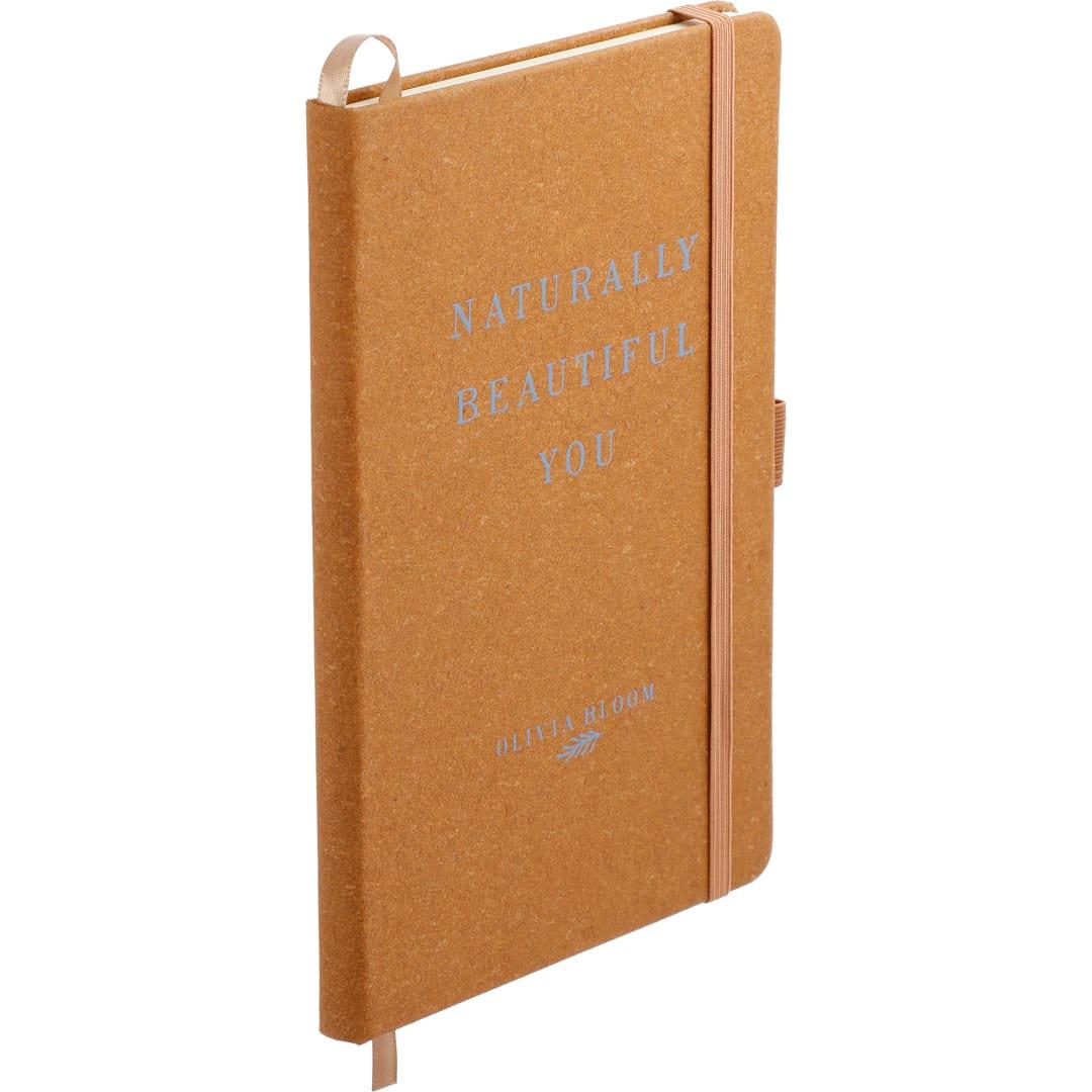 Fsc® mix 5.5 x 8.5 recycled leather bound journa Natural miniatura 12