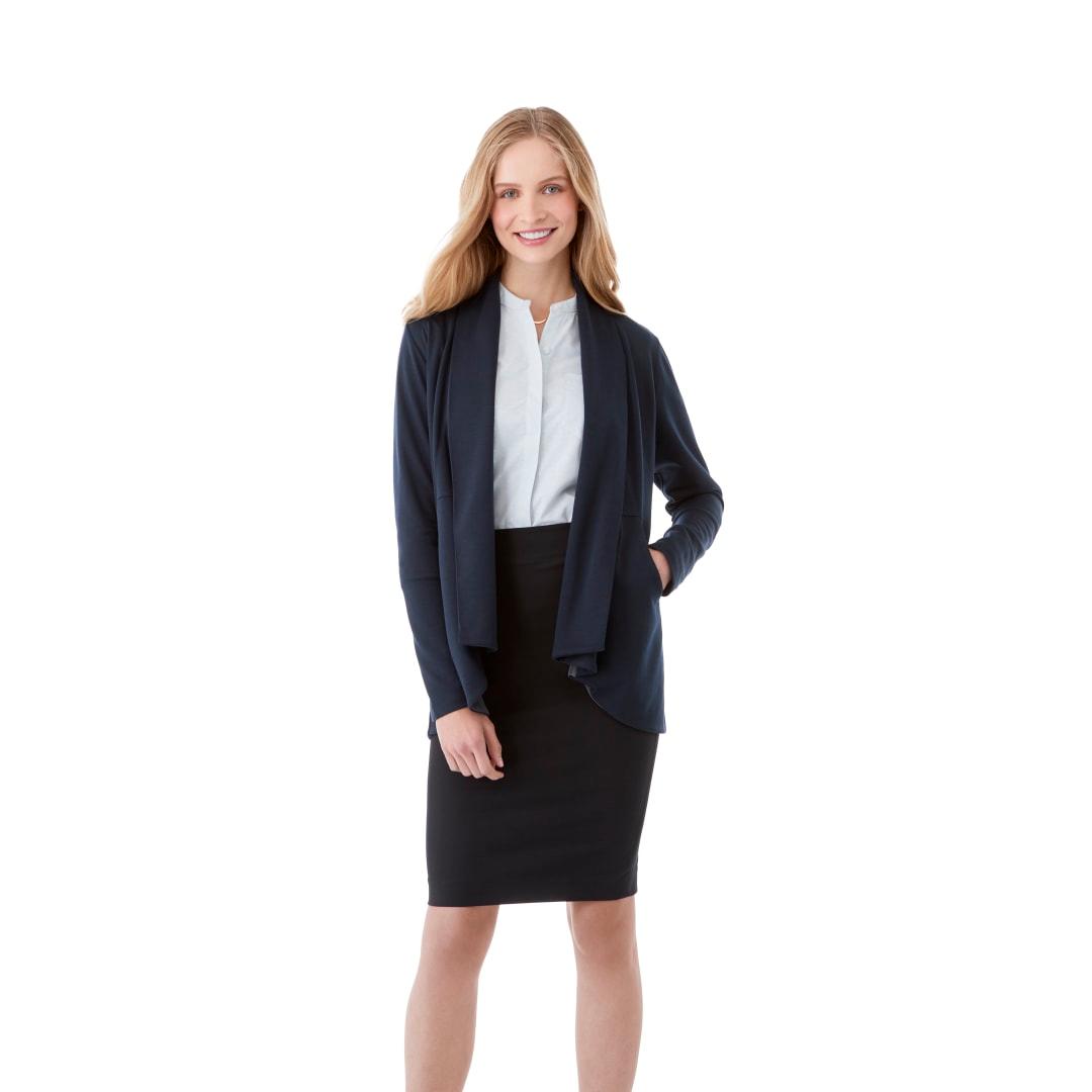 Womens equinox knit blazer Blue miniatura 5