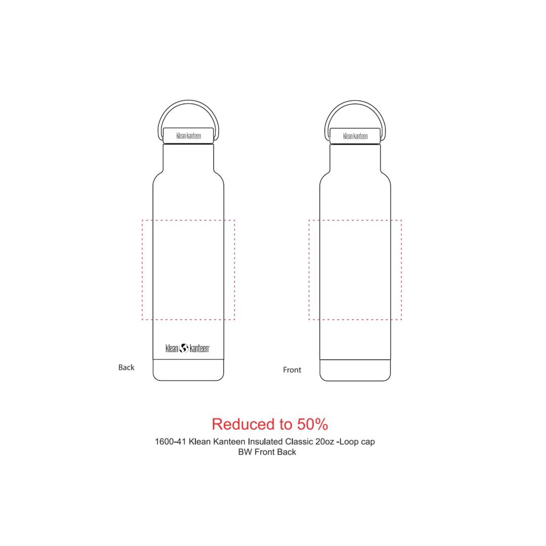 Klean kanteen eco insulated classic 20oz- loop cap Black miniatura 9