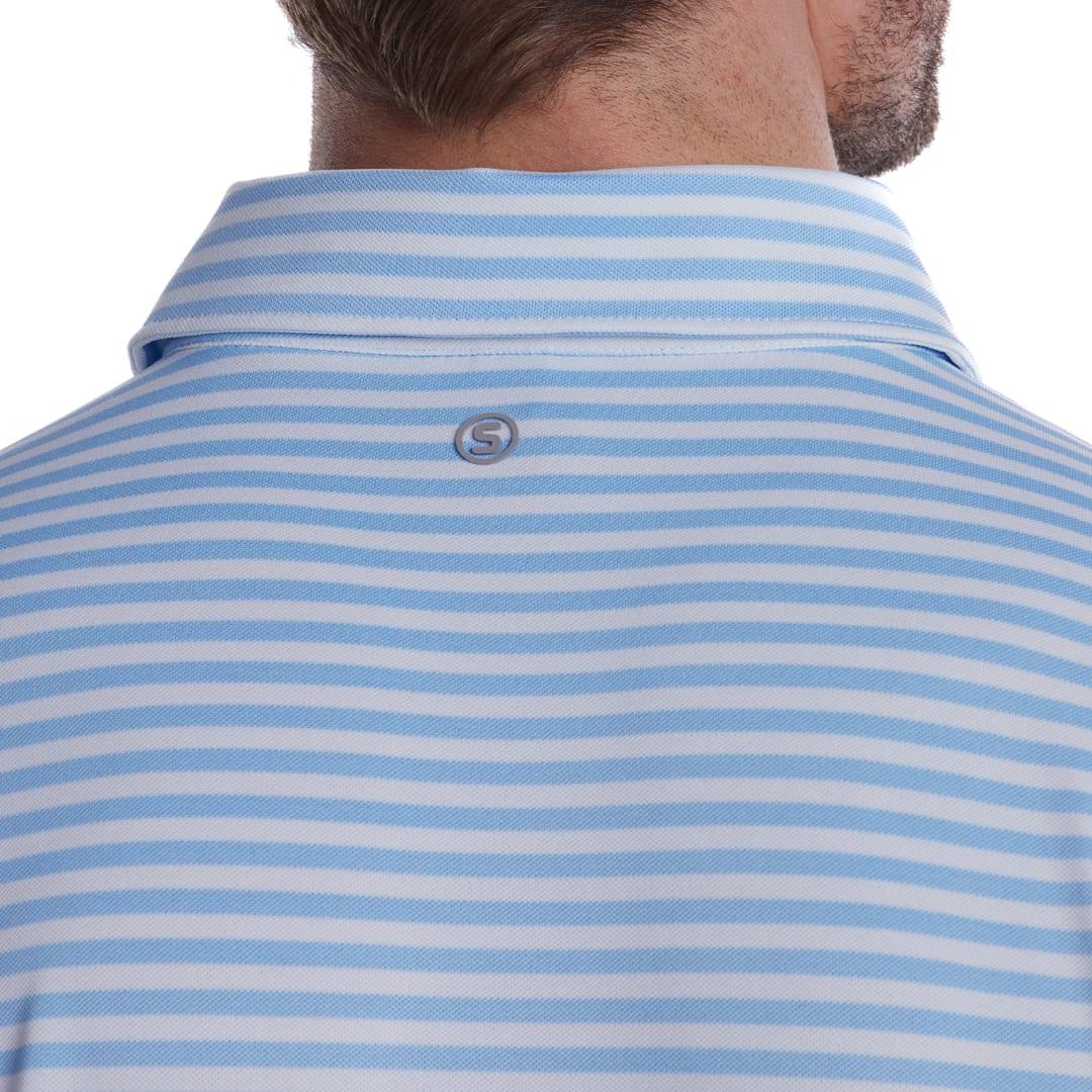 Stitch® club stripe polo shirt - mens Blue miniatura 4