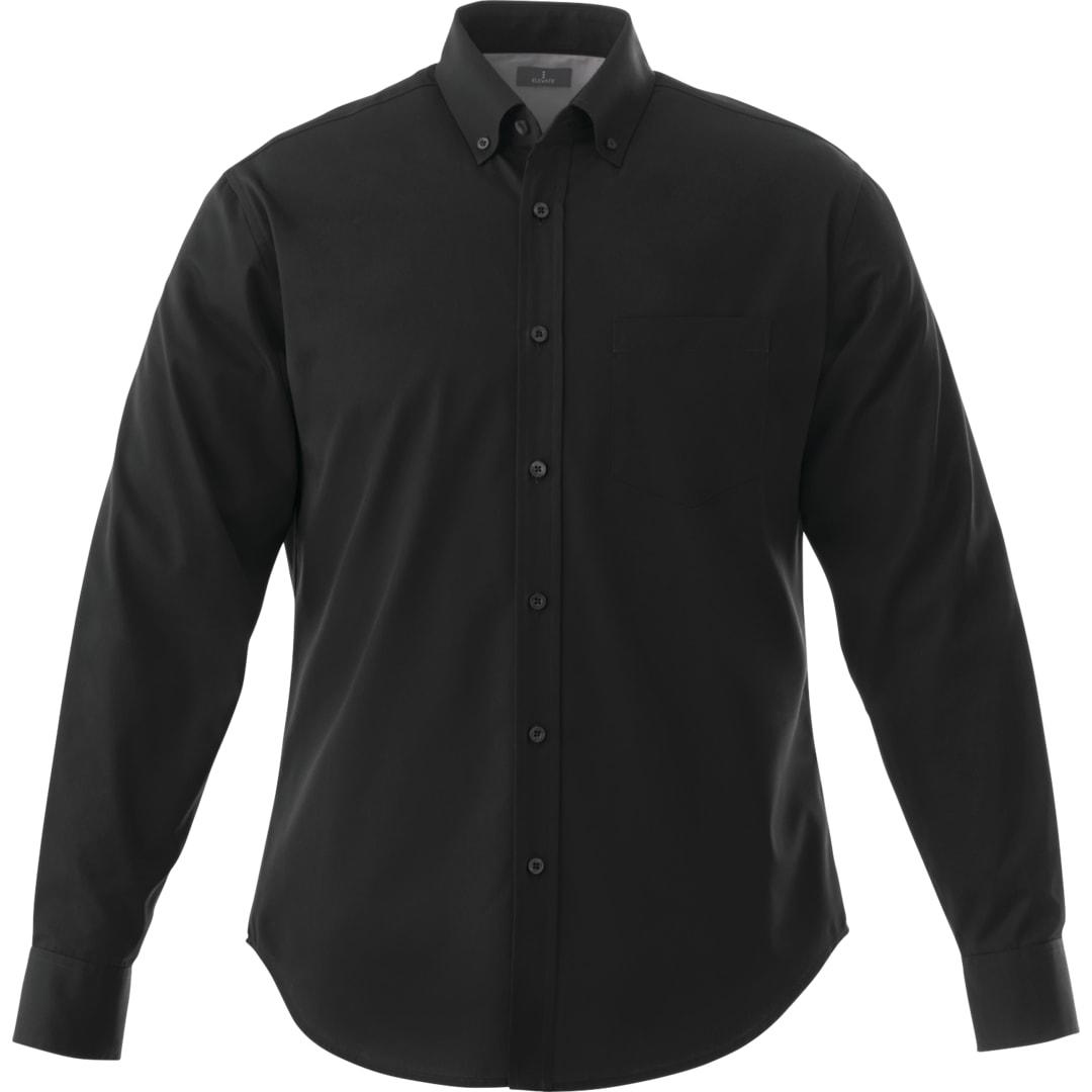 Mens wilshire long sleeve shirt tall Black miniatura 10